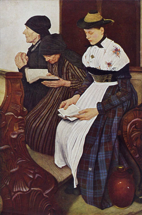 Three Women in Church (mk09)